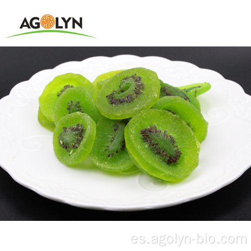 Snack saludable verde secado kiwi fruta chips